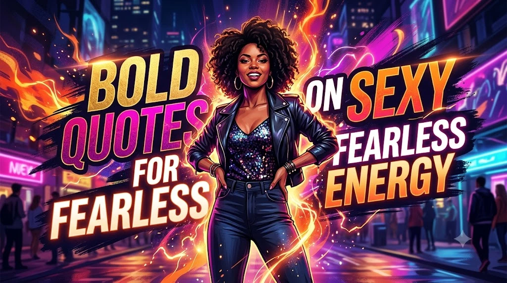 Bold Quotes on Sexy for Fearless Energy