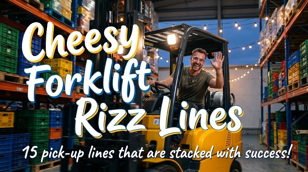Cheesy Forklift Rizz Lines