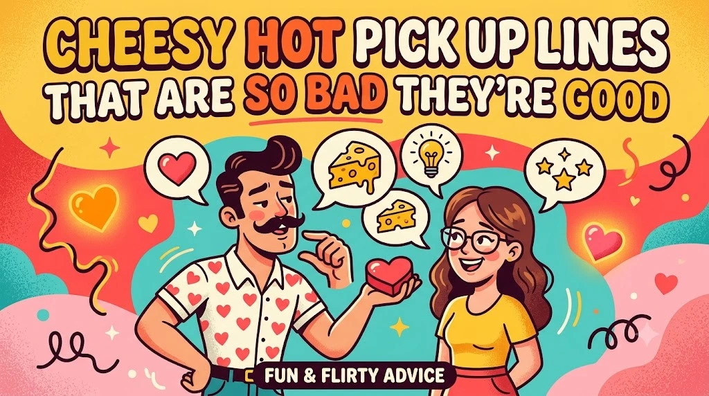 Cheesy Hot Pick Up Lines That Are So Bad They're Good