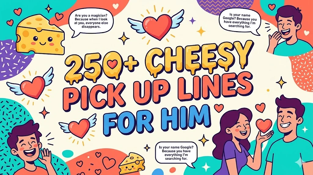 Cheesy Pick Up Lines For Him