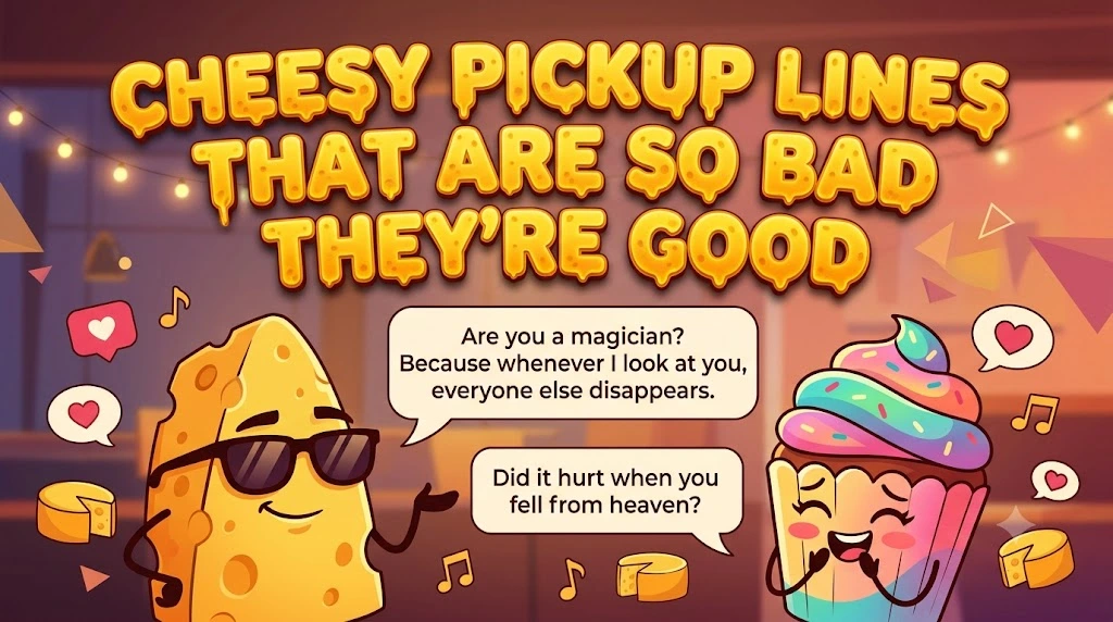 Cheesy Pickup Lines That Are So Bad They're Good