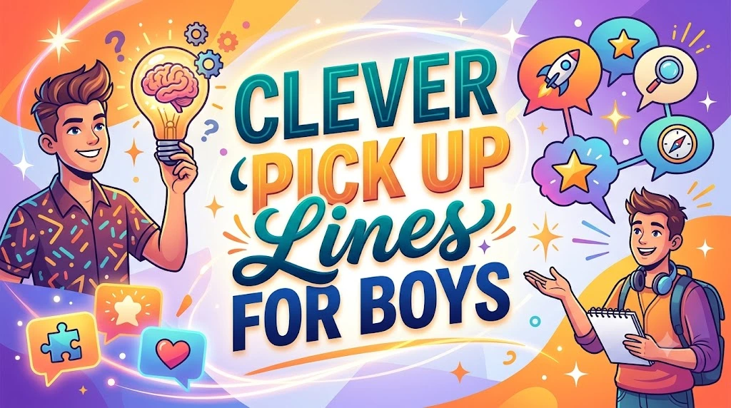 Clever Pick Up Lines for Boys