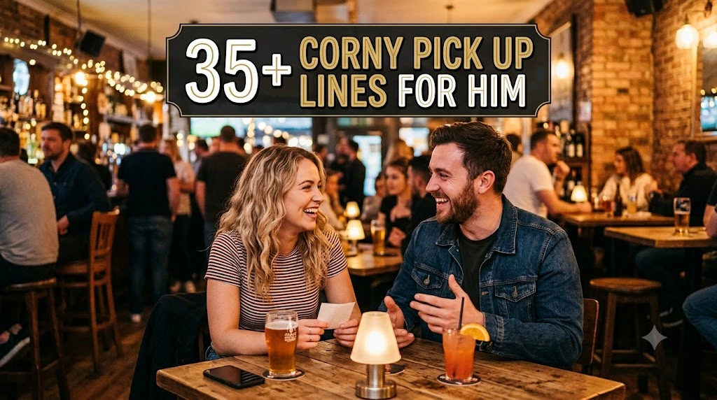 corny pick up lines for him