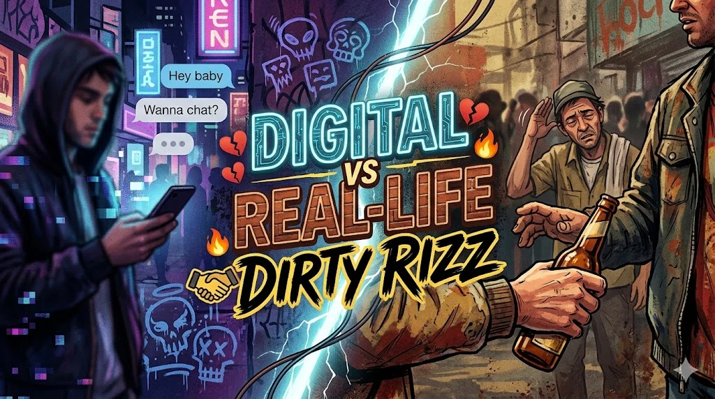 Digital vs Real-Life Dirty Rizz