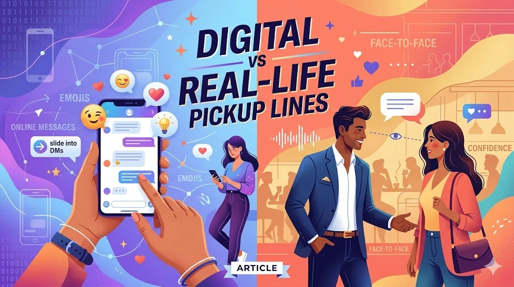 Digital vs Real-Life Pickup Lines
