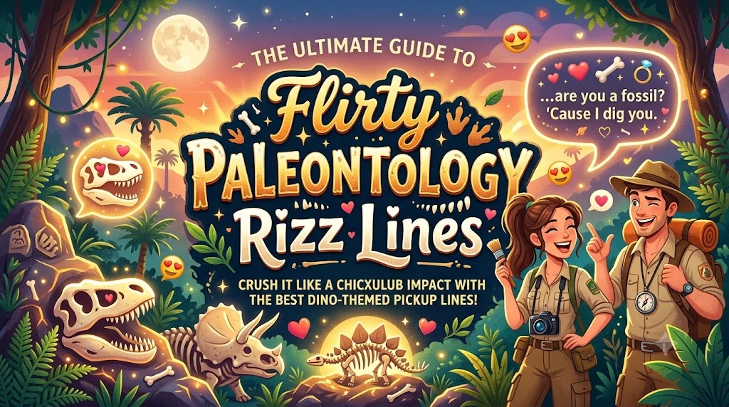 Flirty Paleontology Rizz Lines