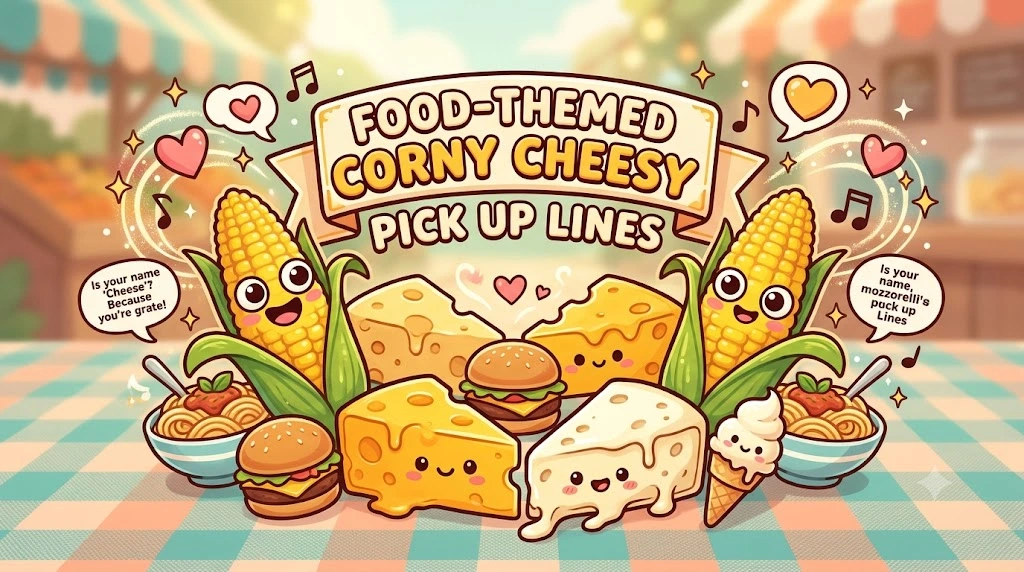 Food-Themed Corny Cheesy Pick Up Lines
