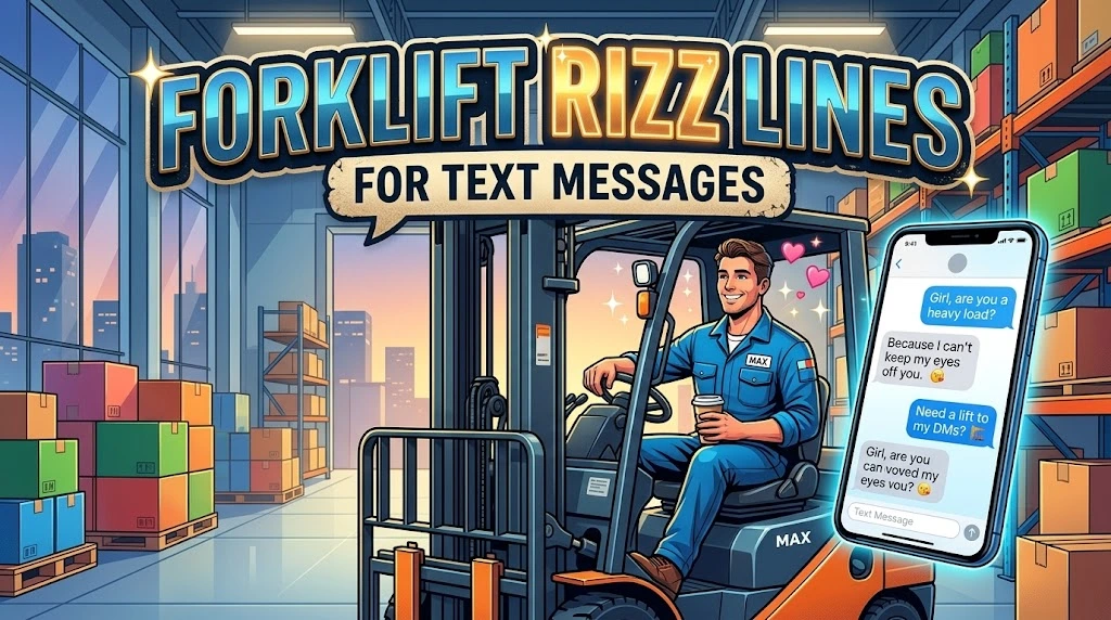 Forklift Rizz Lines for Text Messages
