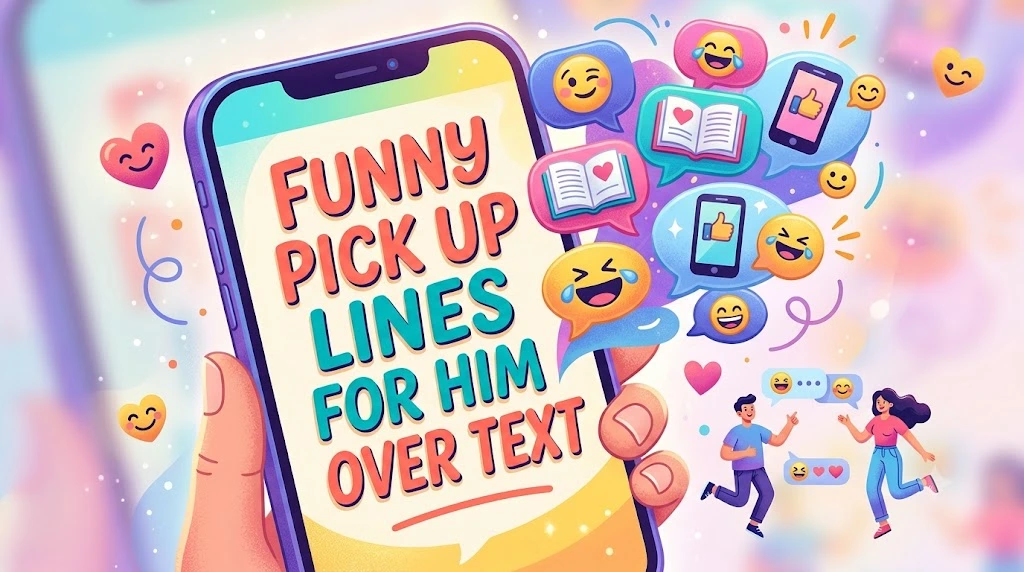 Funny Pick Up Lines for Him Over Text