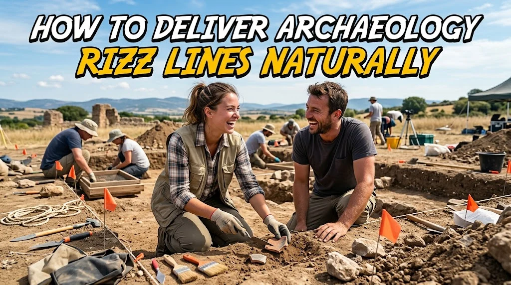How to Deliver Archaeology Rizz Lines Naturally