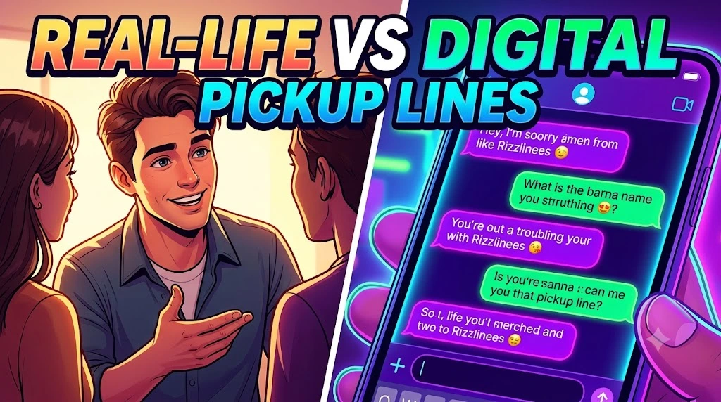 Real-Life vs Digital Pickup Lines