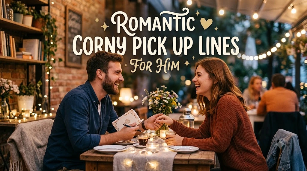 Romantic Corny Pick Up Lines for Him