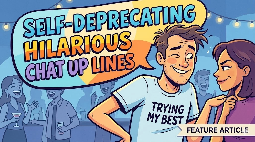 Self-Deprecating Hilarious Chat Up Lines