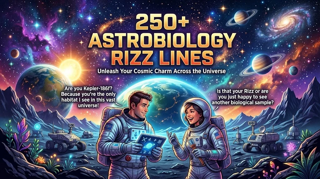 35+ Astrobiology Rizz Lines