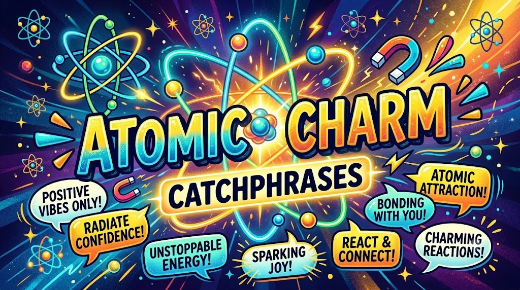 Atomic Charm Catchphrases