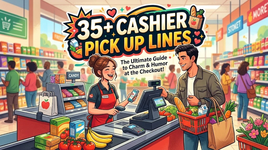 35+ Cashier Pick Up Lines