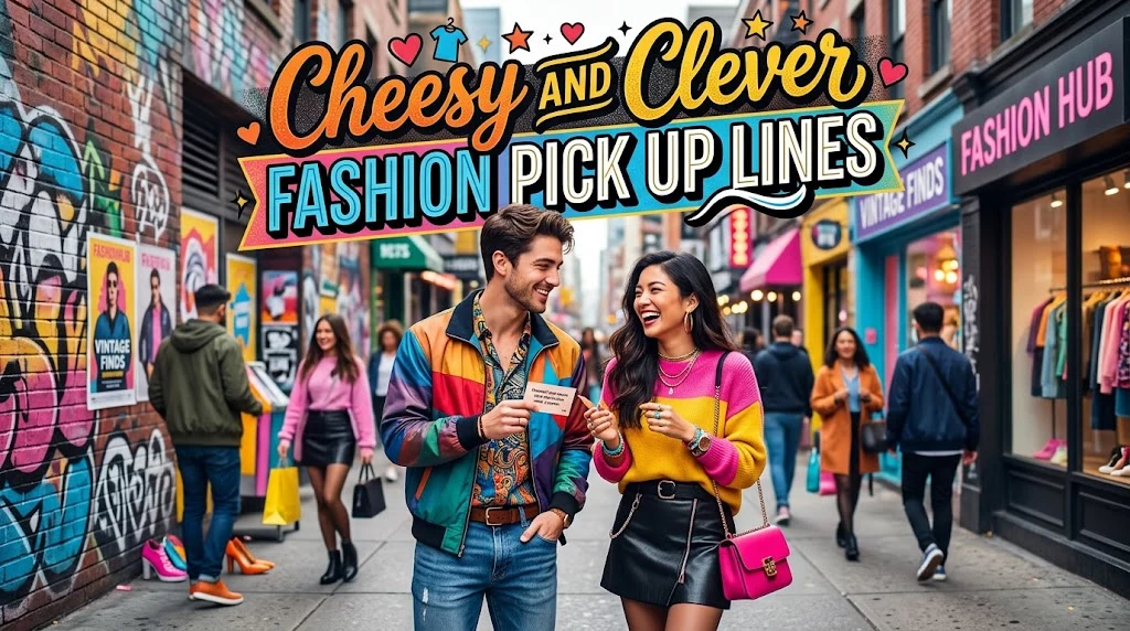 Cheesy and Clever Fashion Pick Up Lines