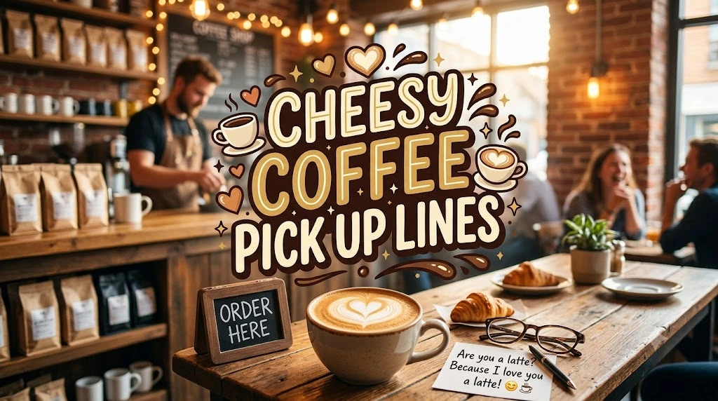 Cheesy Coffee Pick Up Lines