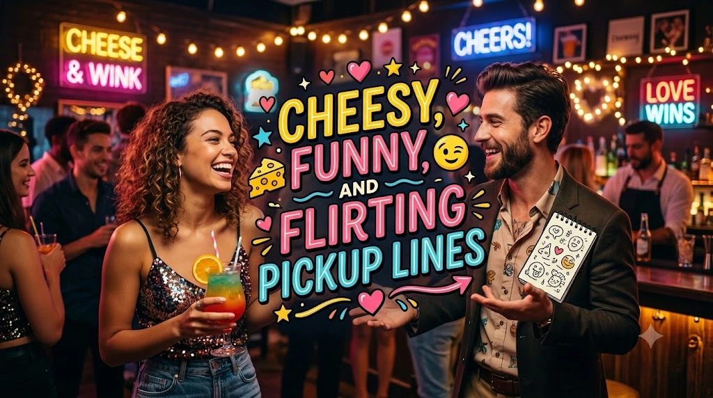 Cheesy Funny and Flirting Pickup Lines