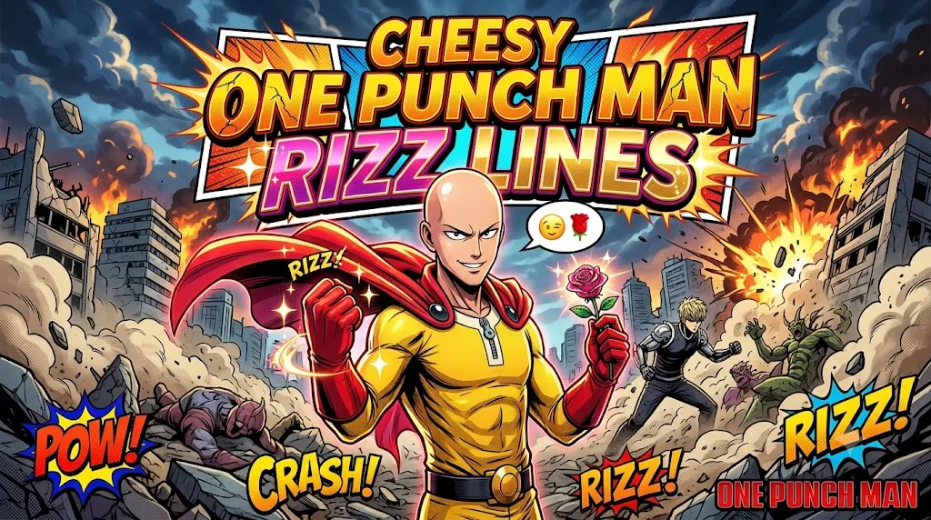 Cheesy One Punch Man Rizz Lines