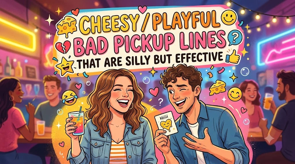 Cheesy / Playful Bad Pickup Lines That Are Silly But Effective