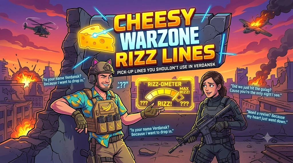 Cheesy Warzone Rizz Lines