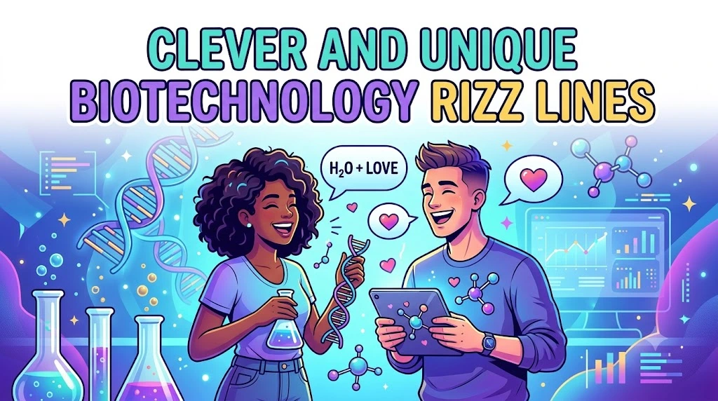 Clever and Unique Biotechnology Rizz Lines