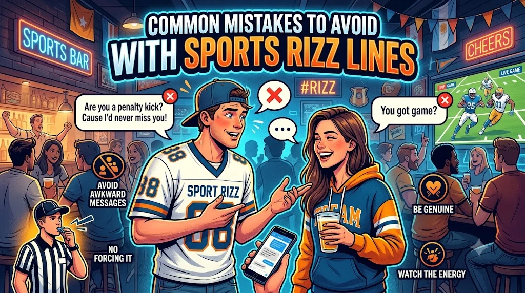 Common Mistakes to Avoid With Sports Rizz Lines