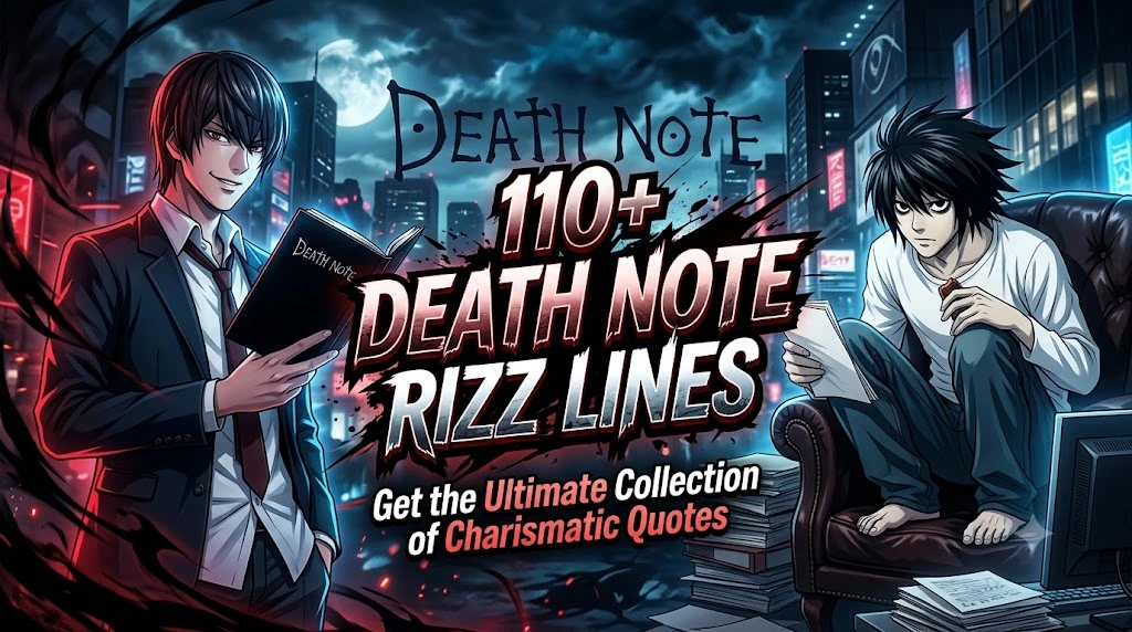110+ Death Note Rizz Lines