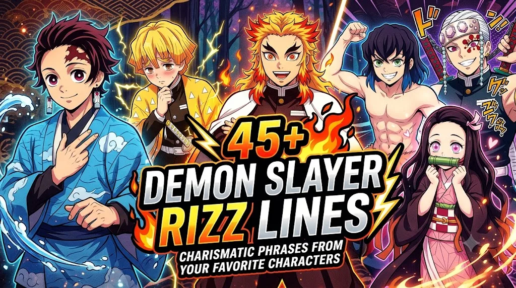 45+ Demon Slayer Rizz Lines