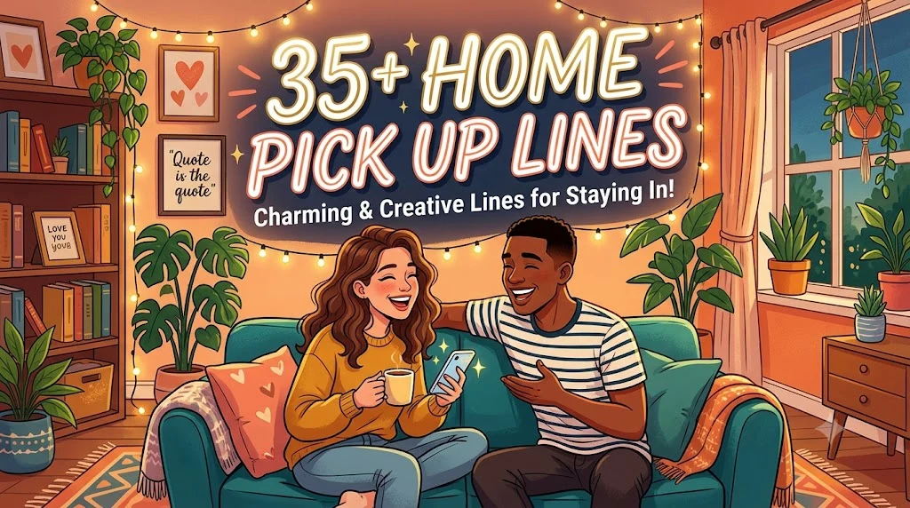 35+ Home Pick Up Lines