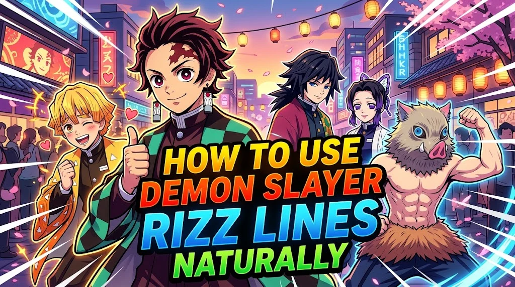 How to Use Demon Slayer Rizz Lines Naturally