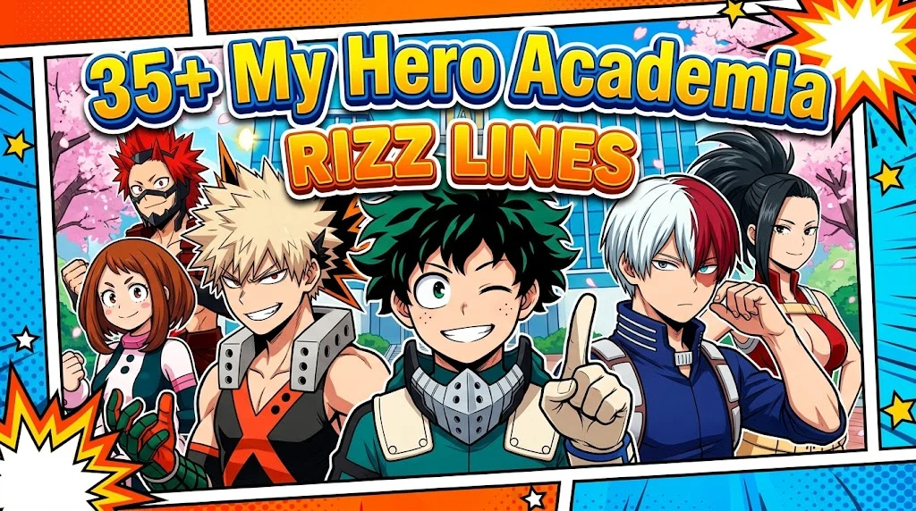 35+ My Hero Academia Rizz Lines