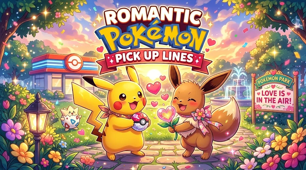 Romantic Pokemon Pick Up Lines
