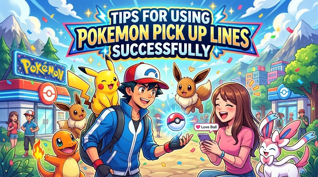 Tips for Using Pokemon Pick Up Lines Successfully