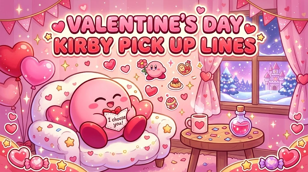 Valentine's Day Kirby Pick Up Lines