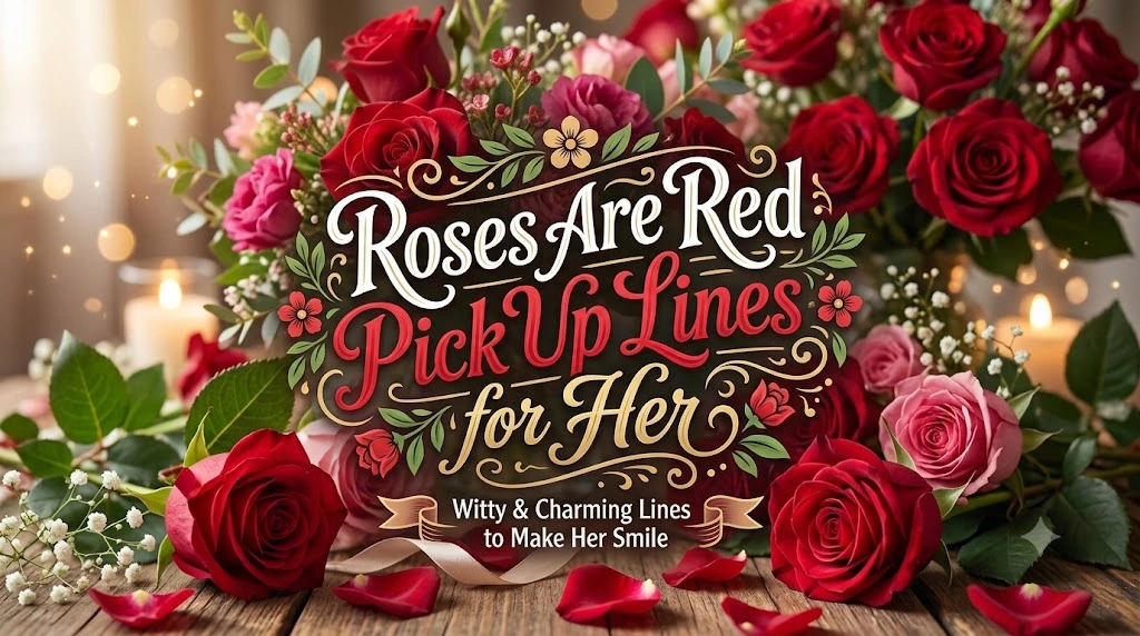 Roses Are Red Pick Up Lines for Her